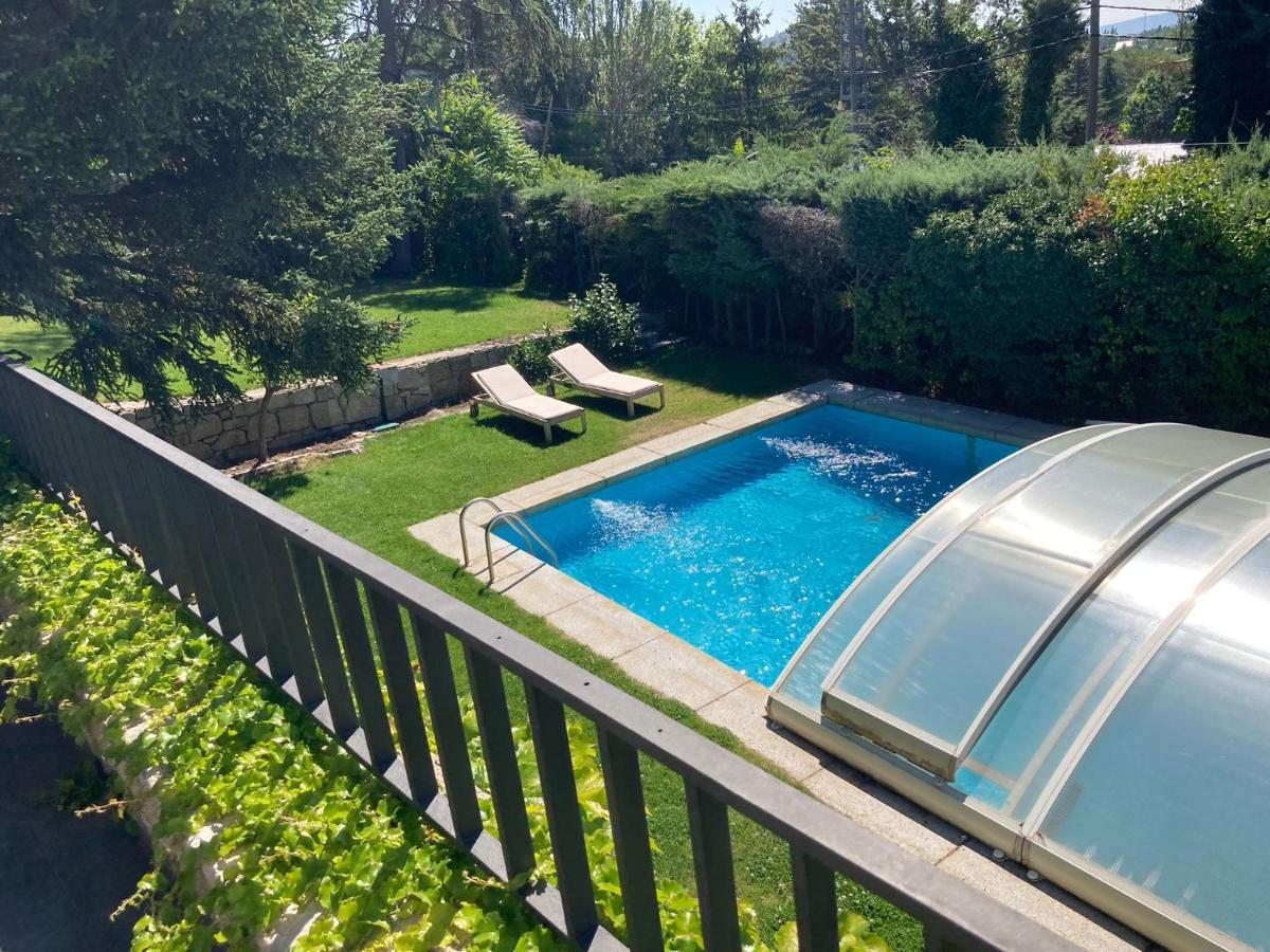 Los Cedros, Gran Chalet Con Piscina Y Apartamento En Navacerrada Eksteriør billede