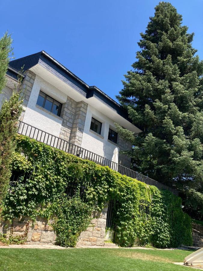 Los Cedros, Gran Chalet Con Piscina Y Apartamento En Navacerrada Eksteriør billede