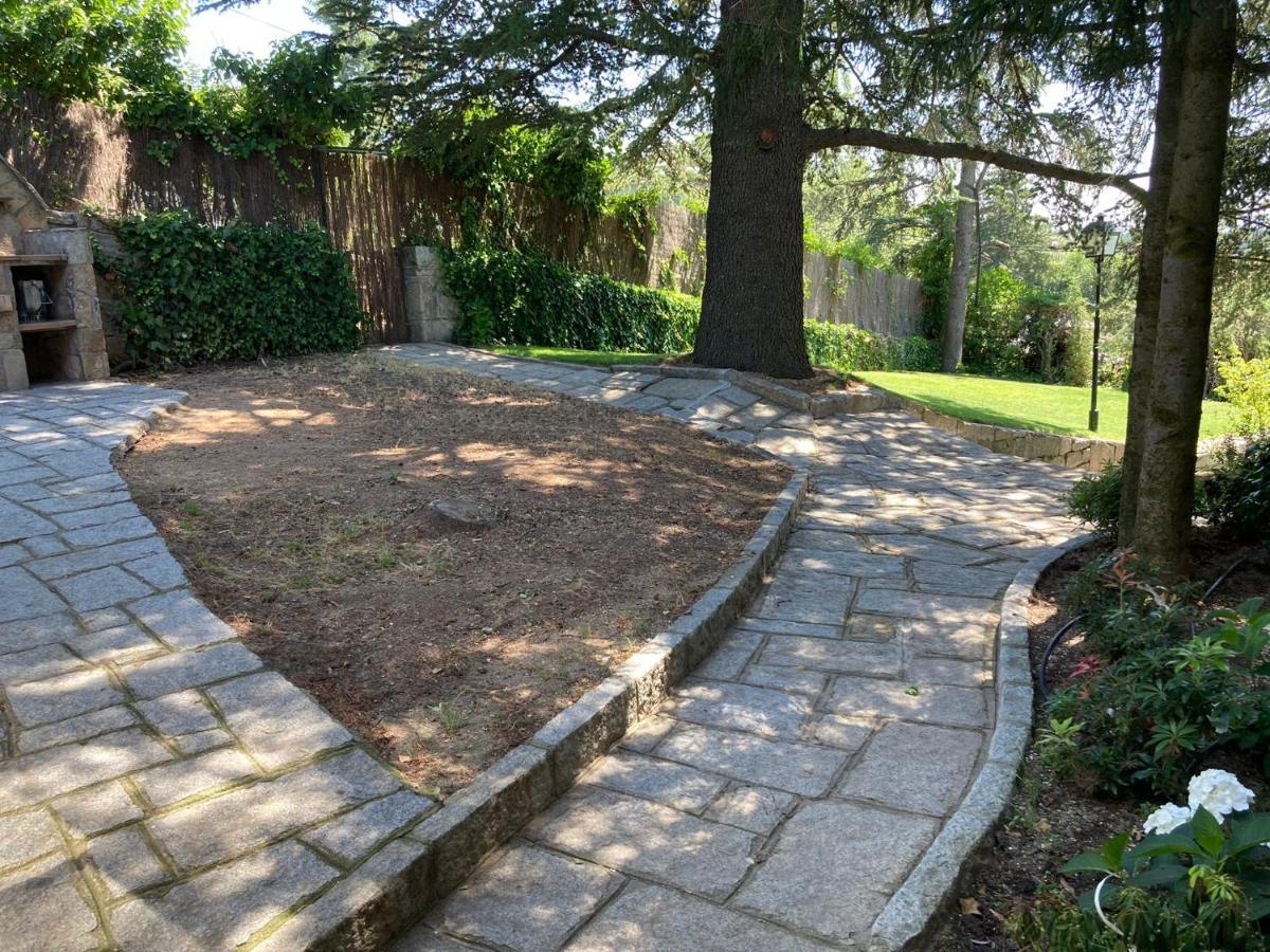 Los Cedros, Gran Chalet Con Piscina Y Apartamento En Navacerrada Eksteriør billede